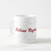 ontwerp een mok met uw eigen naam (Voorkant links)