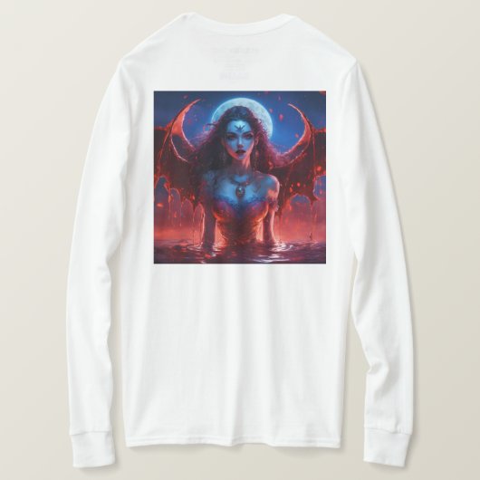 Ontwerp een op death metal geïnspireerde demon, me t-shirt (Design achterkant)