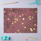 Ontwerp één van de Bee-reeks van Burgundy Tissuepapier (Craft)