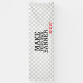 Ontwerp eenvoudig uw eigen Creëer voor een stapsge Spandoek (Verticaal)