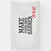 Ontwerp eenvoudig uw eigen ontwerpdisplay voor één spandoek (Verticaal)