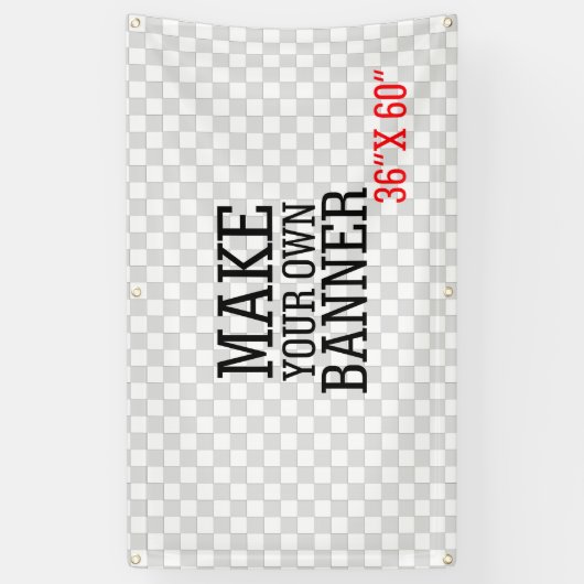 Ontwerp eenvoudig uw eigen ontwerpdisplay voor één spandoek (Verticaal)