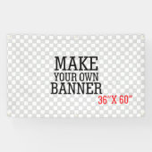 Ontwerp eenvoudig uw eigen ontwerpdisplay voor één spandoek (Horizontaal)