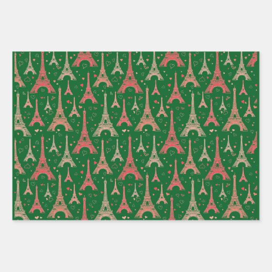 Ontwerp Eiffeltoren Parijs Inpakpapier Vel (Voorkant 2)