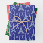 Ontwerp Eiffeltoren Parijs Inpakpapier Vel (In situ)