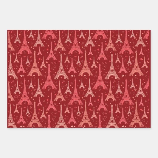 Ontwerp Eiffeltoren Parijs Inpakpapier Vel (Voorkant 2)