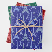 Ontwerp Eiffeltoren Parijs Inpakpapier Vel (In situ)