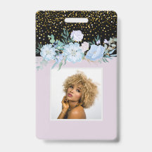 Ontwerp eigen blauwe bloemige bedrijfs- of eveneme