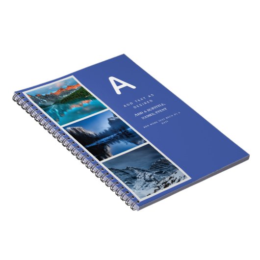 Ontwerp eigen Journal Gift met Initiaal voor tekst Notitieboek (Rechterzijde)