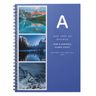 Ontwerp eigen Journal Gift met Initiaal voor tekst Notitieboek