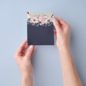 Ontwerp Eigen Mooie Meisjesachtige Roze Bloemen Br Flyer (Hand)