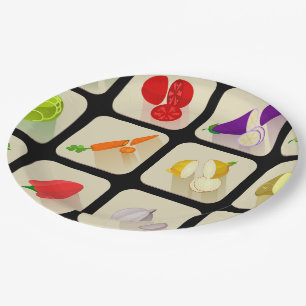 Ontwerp eigen papieren Bord 7 inch bij Vege Party