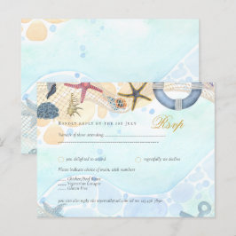 Ontwerp eigen strand kust nautische evenement uitn briefkaart