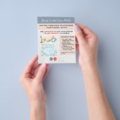 Ontwerp eigen strand kust Nauzale Flyer (Hand)