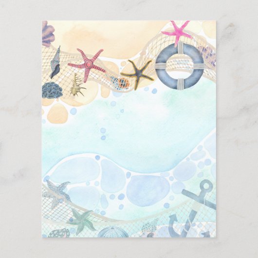 Ontwerp eigen strand kust Nauzale Flyer (Achterkant)