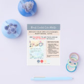 Ontwerp eigen strand kust Nauzale Flyer (Enkel)