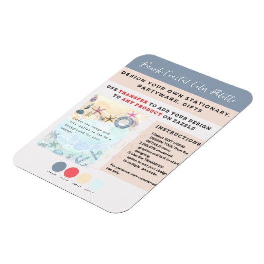 Ontwerp eigen strand kust Nauzale Magneet (Linkerzijde)