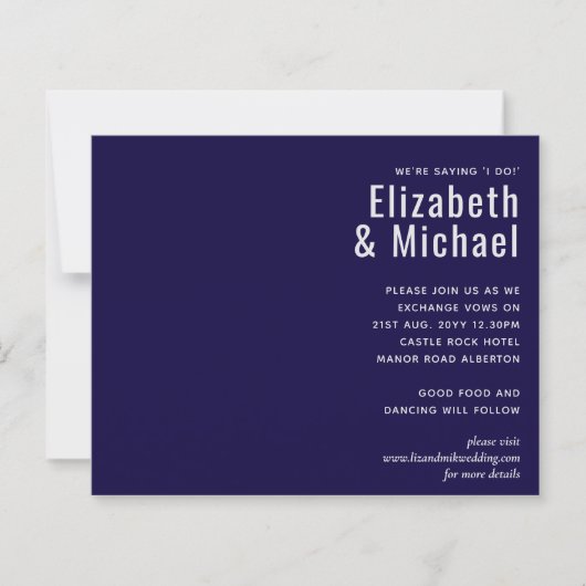 Ontwerp eigen WEDDING-STATIONS VOEGEN grafisch bud (Voorkant)