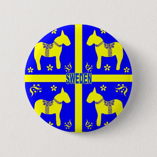ontwerp - elementen van symzweden ronde button 5,7 cm (Voorkant)