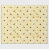 Ontwerp elf zonnebloem- en bijenreeksen cadeaupapier (Vlak)