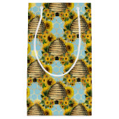 Ontwerp elf zonnebloem- en bijenreeksen klein cadeauzakje (Voorkant)