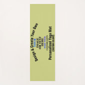 Ontwerp en Creëer uw eigen aangepaste versie op ma Yogamat (Voorkant)