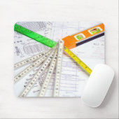 Ontwerp- en meetinstrumenten muismat (Met muis)