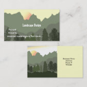 Ontwerp en onderhoud van het landschap visitekaartje (Voorkant / Achterkant)