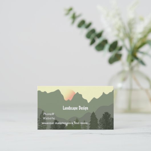 Ontwerp en onderhoud van het landschap visitekaartje (Staand voorkant)