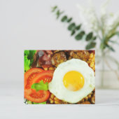 Ontwerp Engels ontbijt Briefkaart (Staand voorkant)