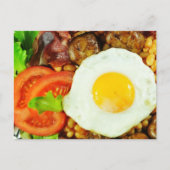 Ontwerp Engels ontbijt Briefkaart (Voorkant)