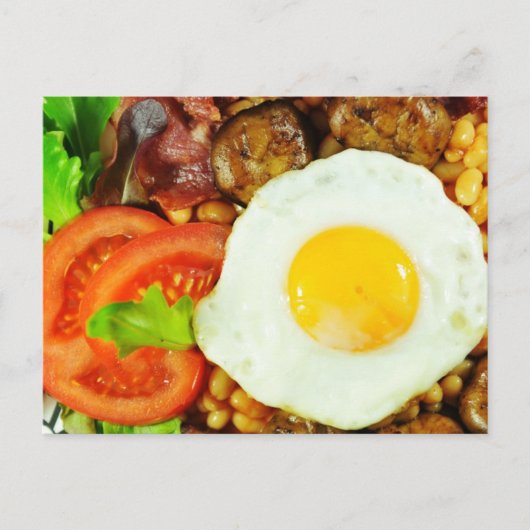 Ontwerp Engels ontbijt Briefkaart (Voorkant)