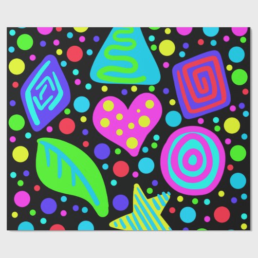 Ontwerp Epic Eighties Cadeaupapier (Vlak)