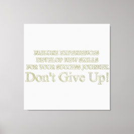 Ontwerp "Ervaringen met storingen" in Cute Artwork Canvas Afdruk