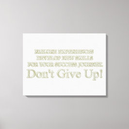 Ontwerp "Ervaringen met storingen" in Cute Artwork Canvas Afdruk