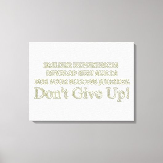 Ontwerp "Ervaringen met storingen" in Cute Artwork Canvas Afdruk (Voorkant)