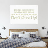 Ontwerp "Ervaringen met storingen" in Cute Artwork Canvas Afdruk (Insitu (Slaapkamer))