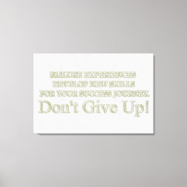 Ontwerp "Ervaringen met storingen" in Cute Artwork Canvas Afdruk