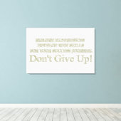 Ontwerp "Ervaringen met storingen" in Cute Artwork Canvas Afdruk (Insitu (Houten vloer))