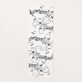 Ontwerp fancy notities over muziek yogamat (Achterkant)