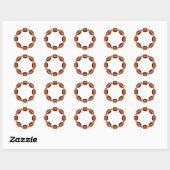 ONTWERP football CIRCLE Ronde Sticker (Vel)