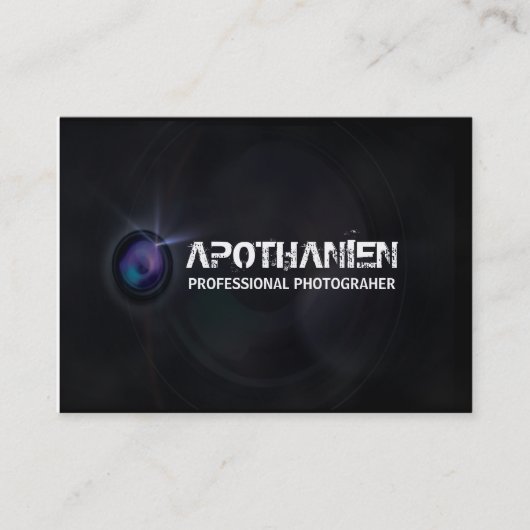 Ontwerp fotograaf visitekaartje (Voorkant)