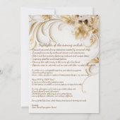 Ontwerp gala-evenement uitnodiging  (Achterkant)