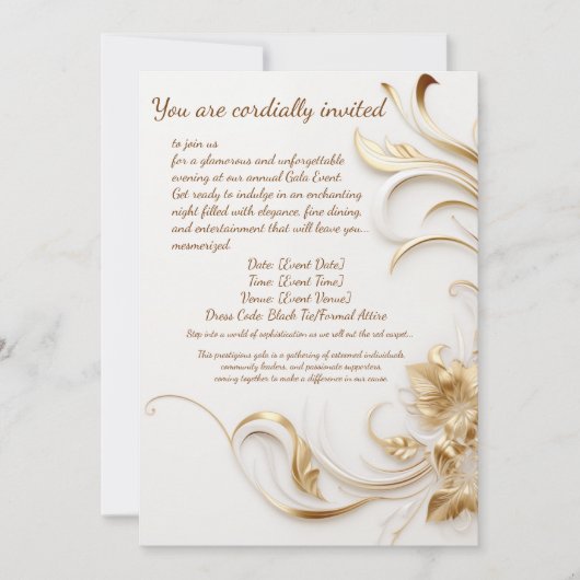 Ontwerp galabijeenkomst uitnodiging  (Voorkant)