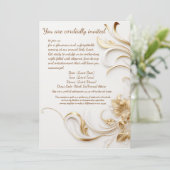 Ontwerp galabijeenkomst uitnodiging  (Staand voorkant)