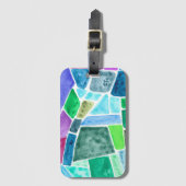 Ontwerp glas-in-lood bagagesticker bagagelabel (Voorkant (verticaal))
