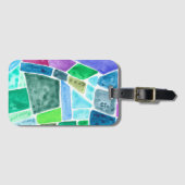 Ontwerp glas-in-lood bagagesticker bagagelabel (Voorkant (horizontaal))