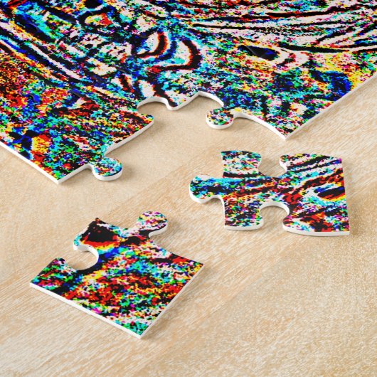 ONTWERP GLAS IN LOOD WAVES 2 LEGPUZZEL (Zijkant)