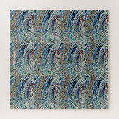 ONTWERP GLAS IN LOOD WAVES LEGPUZZEL (Horizontaal)