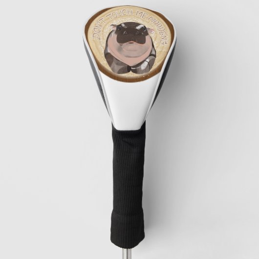 Ontwerp Golf Head Hoesje "Moo Deng" Golfheadcover (Voorkant)